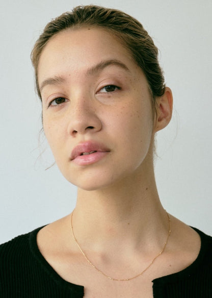 Fine Skip Chain Necklace / 18K