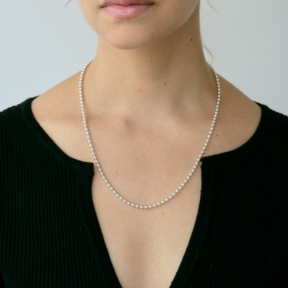 Ball Chain Necklace 50cm（Gold / Silver）