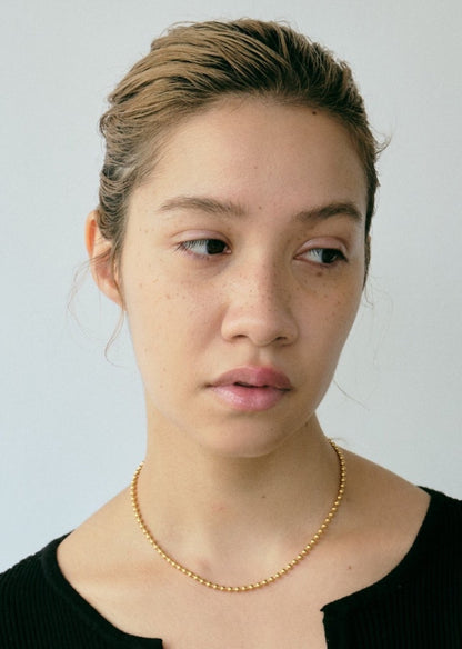 Ball Chain Choker 38cm（Gold / Silver）