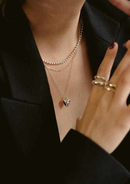 Ball Chain Choker 38cm（Gold / Silver）