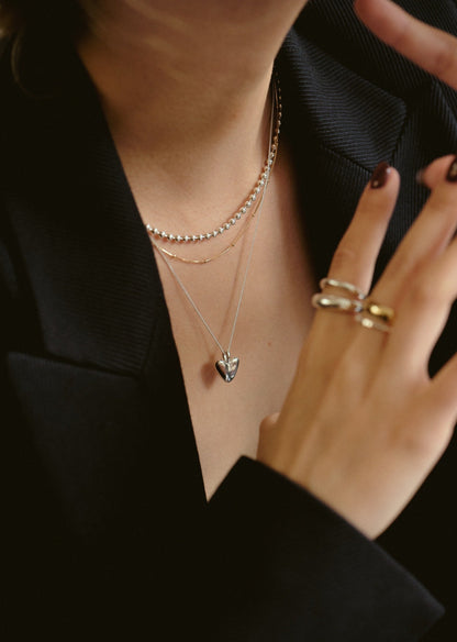 Fine Skip Chain Necklace / 18K