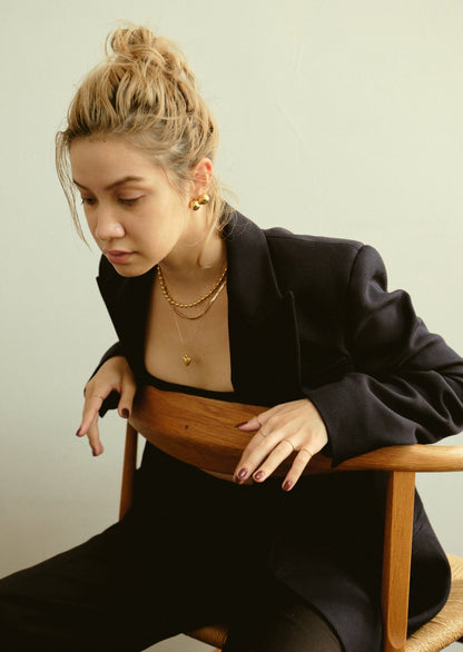 Big Ball Chain Choker 38cm（Gold / Silver）