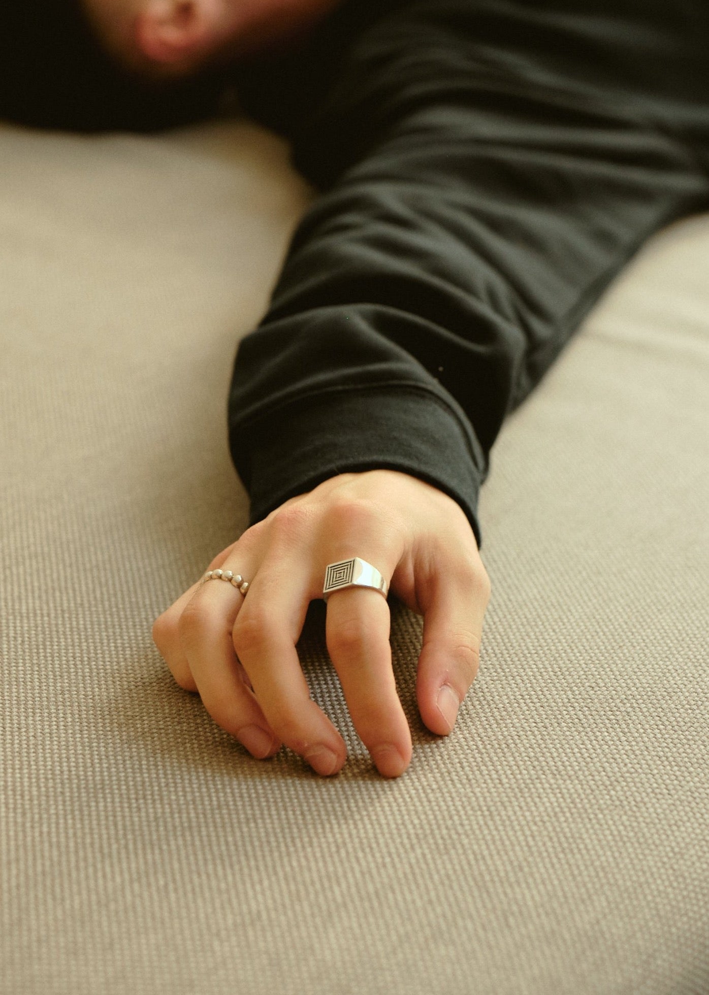 Portal Square Ring / Silver