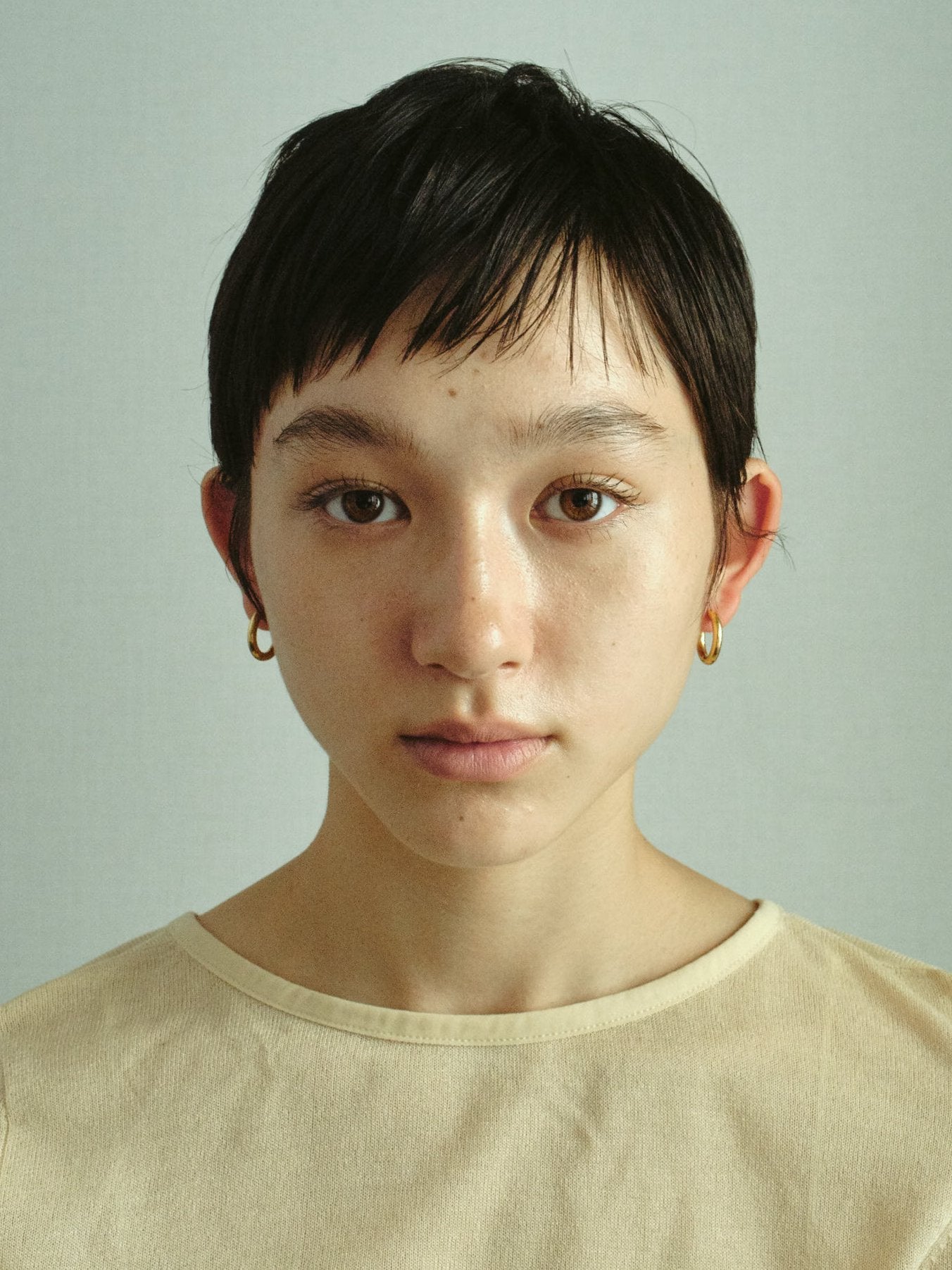 Milagros Heart Pierce / Ivory*Black