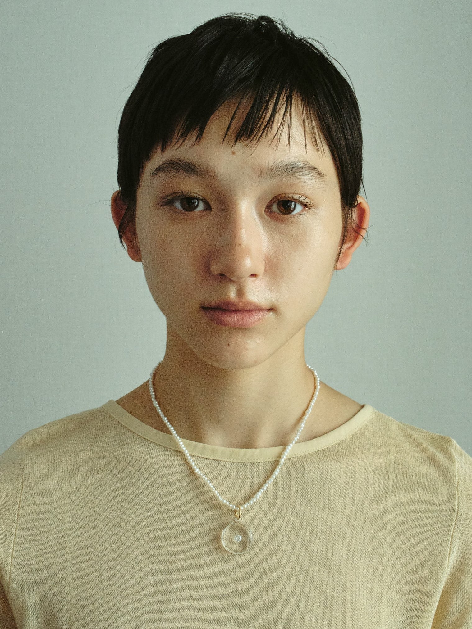 Zirconite & Pearl Necklace＜Sandraalexsandra サンドラレクサンドラ