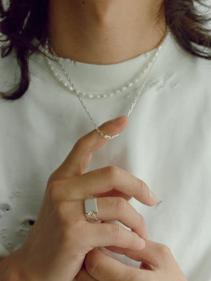 BLOCK II Square Signet Ring