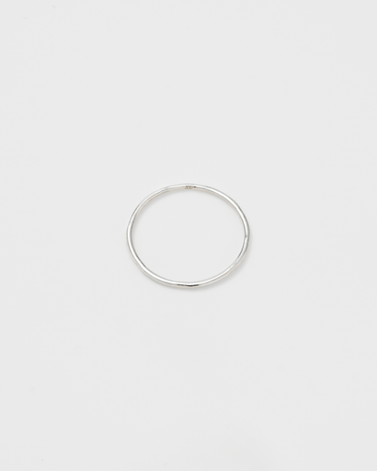 Hammer Finish Simple Ring / Silver