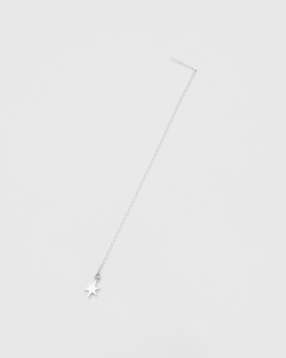 Sparkle Chain Pierce 片耳 / Silver