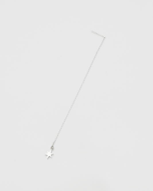 Sparkle Chain Pierce 片耳 / Silver