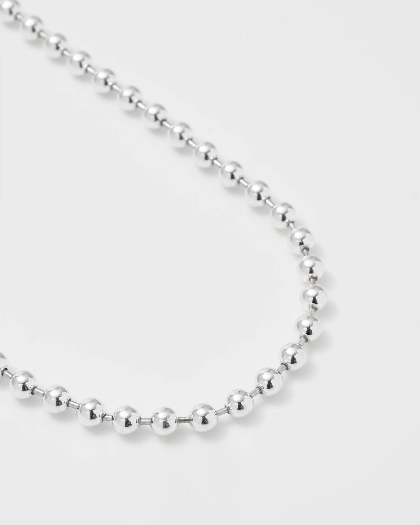 Big Ball Chain Choker 38cm / Silver