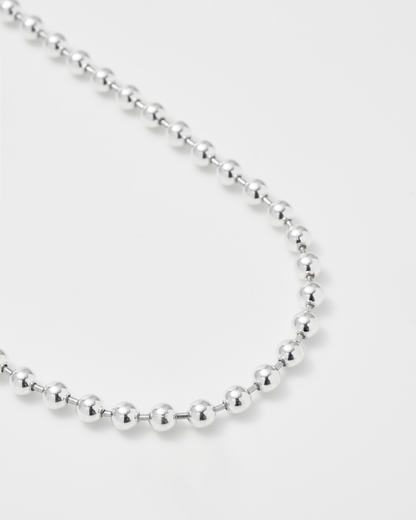 Big Ball Chain Choker 38cm / Silver