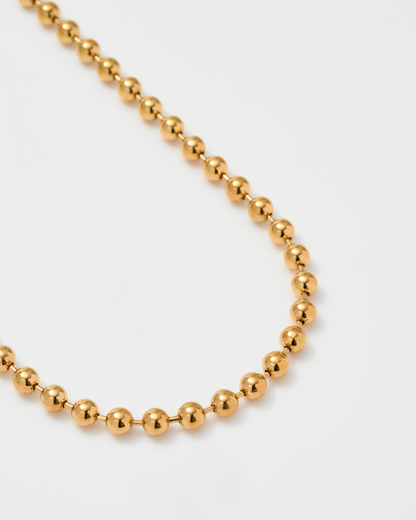 Big Ball Chain Choker 38cm / Gold