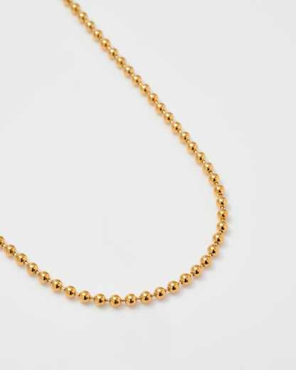 Ball Chain Necklace 50cm / Gold