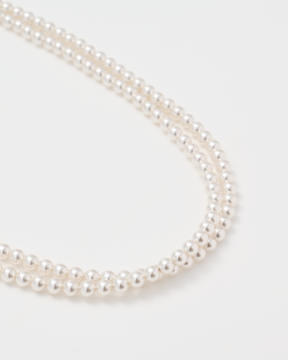 Many Way Long Pearl Necklace / Gold