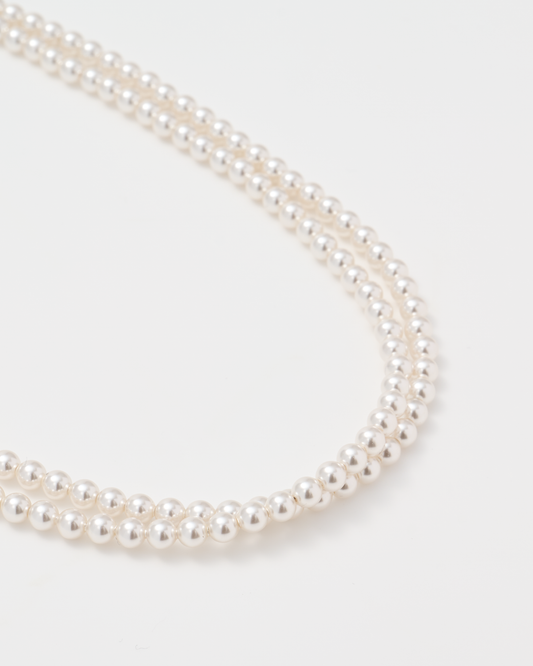 Many Way Long Pearl Necklace / Gold