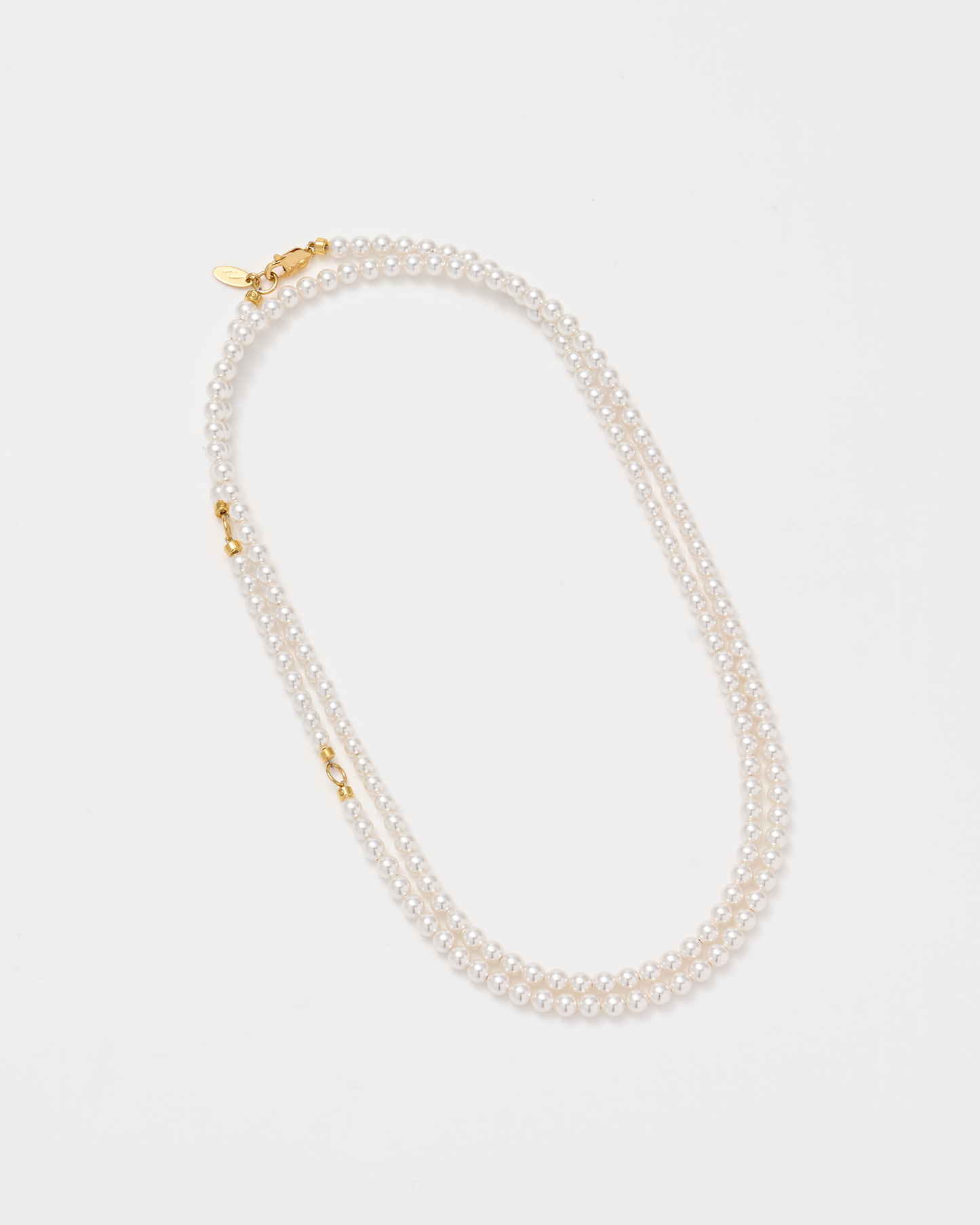 Many Way Long Pearl Necklace / Gold