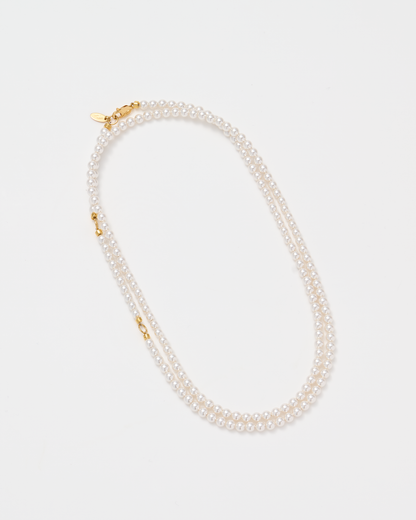Many Way Long Pearl Necklace / Gold