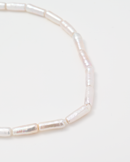 Stick Pearl Necklace / Gold