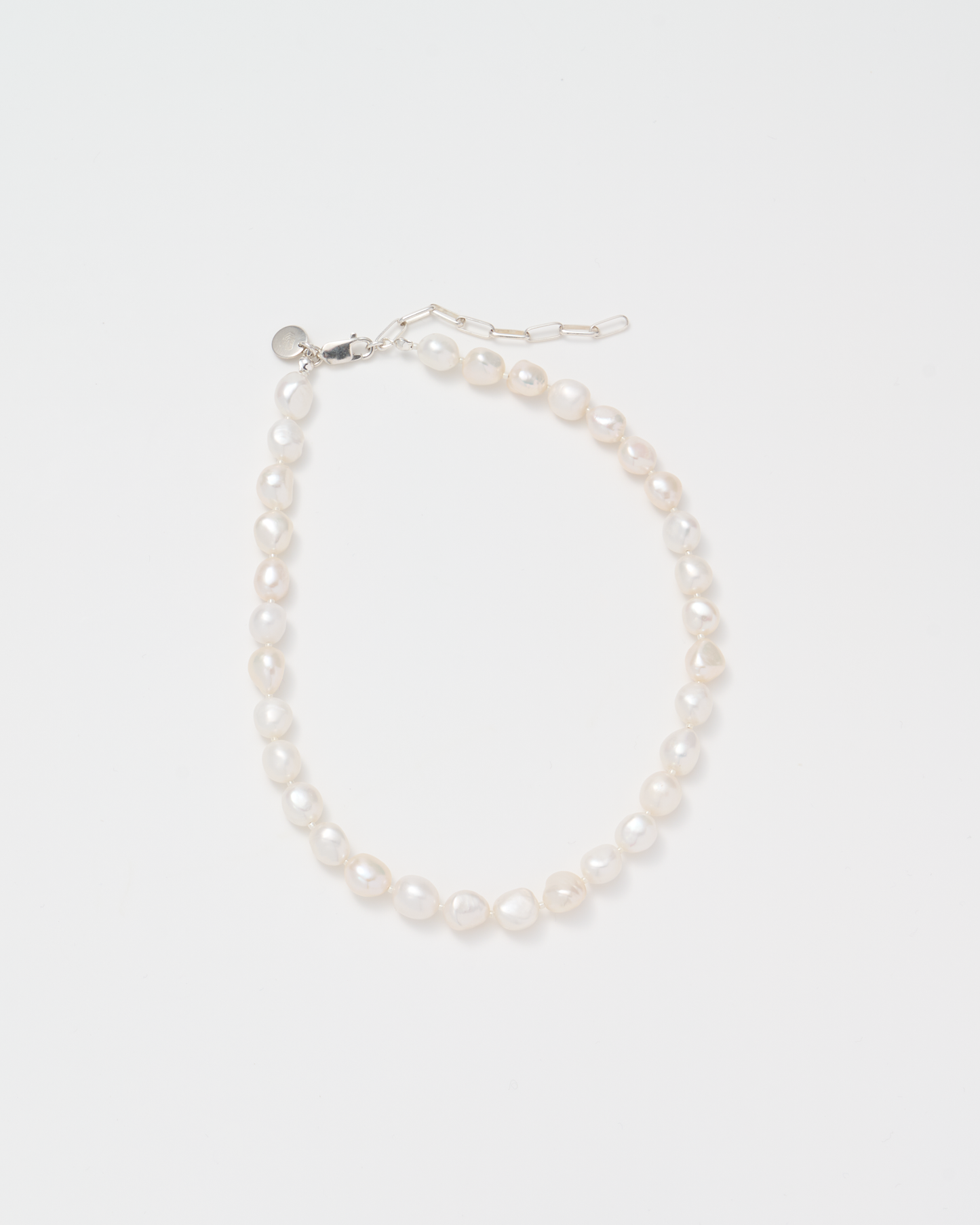 Baroque Pearl Necklace / Silver