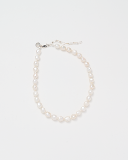 Baroque Pearl Necklace / Silver