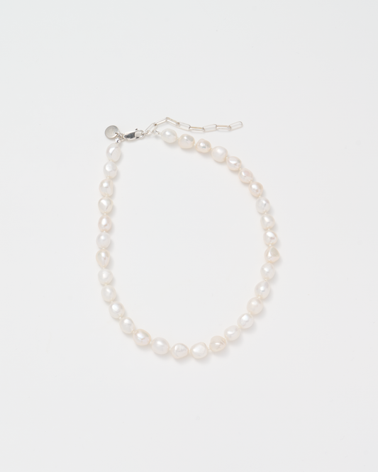 Baroque Pearl Necklace / Silver