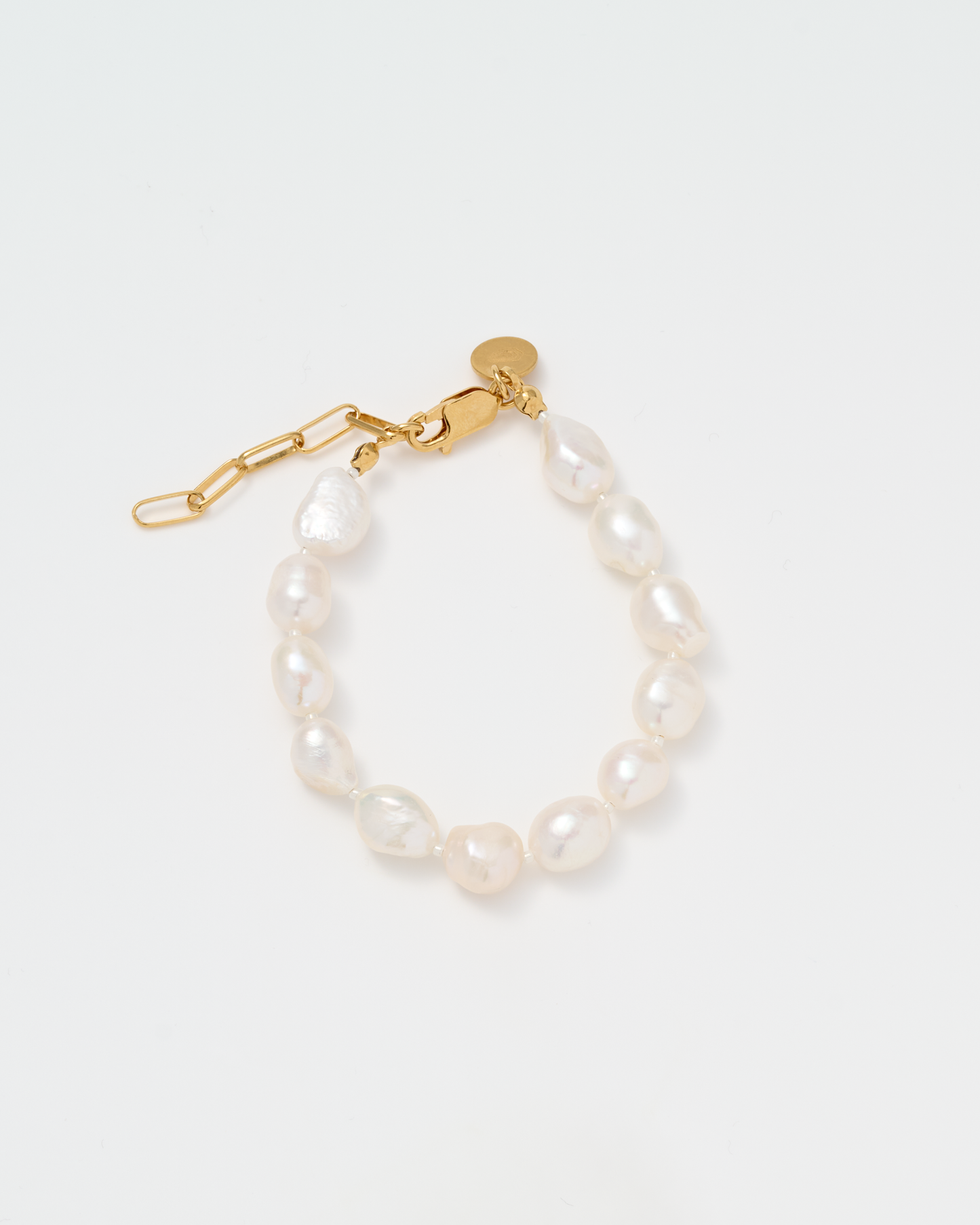 Baroque Pearl  Bracelet / Gold