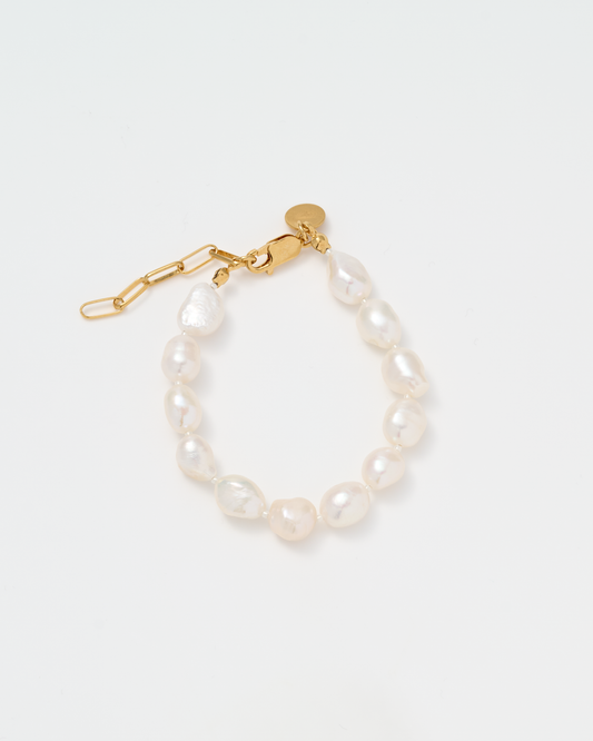 Baroque Pearl  Bracelet / Gold