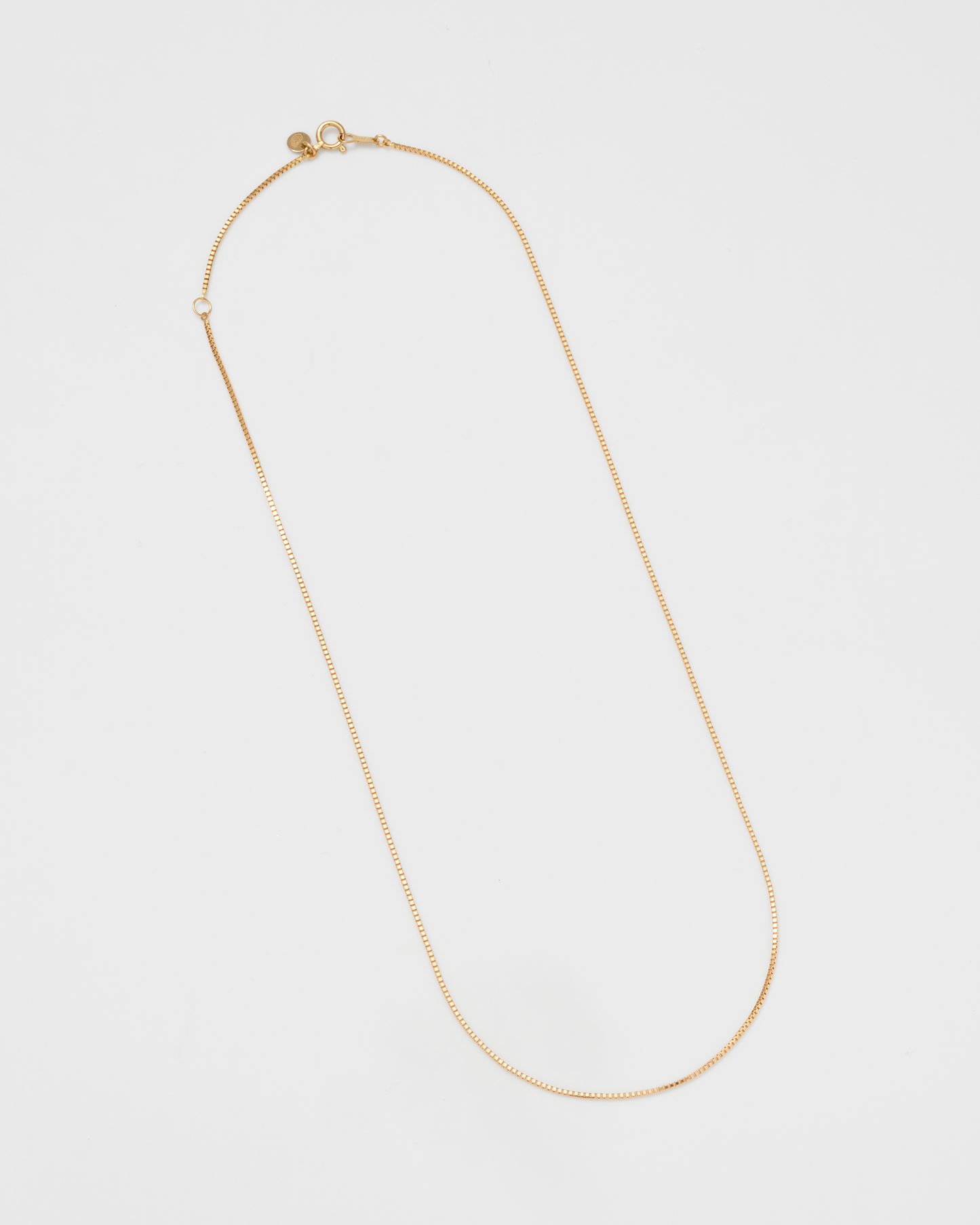 Fine Box Chain Necklace / 18K