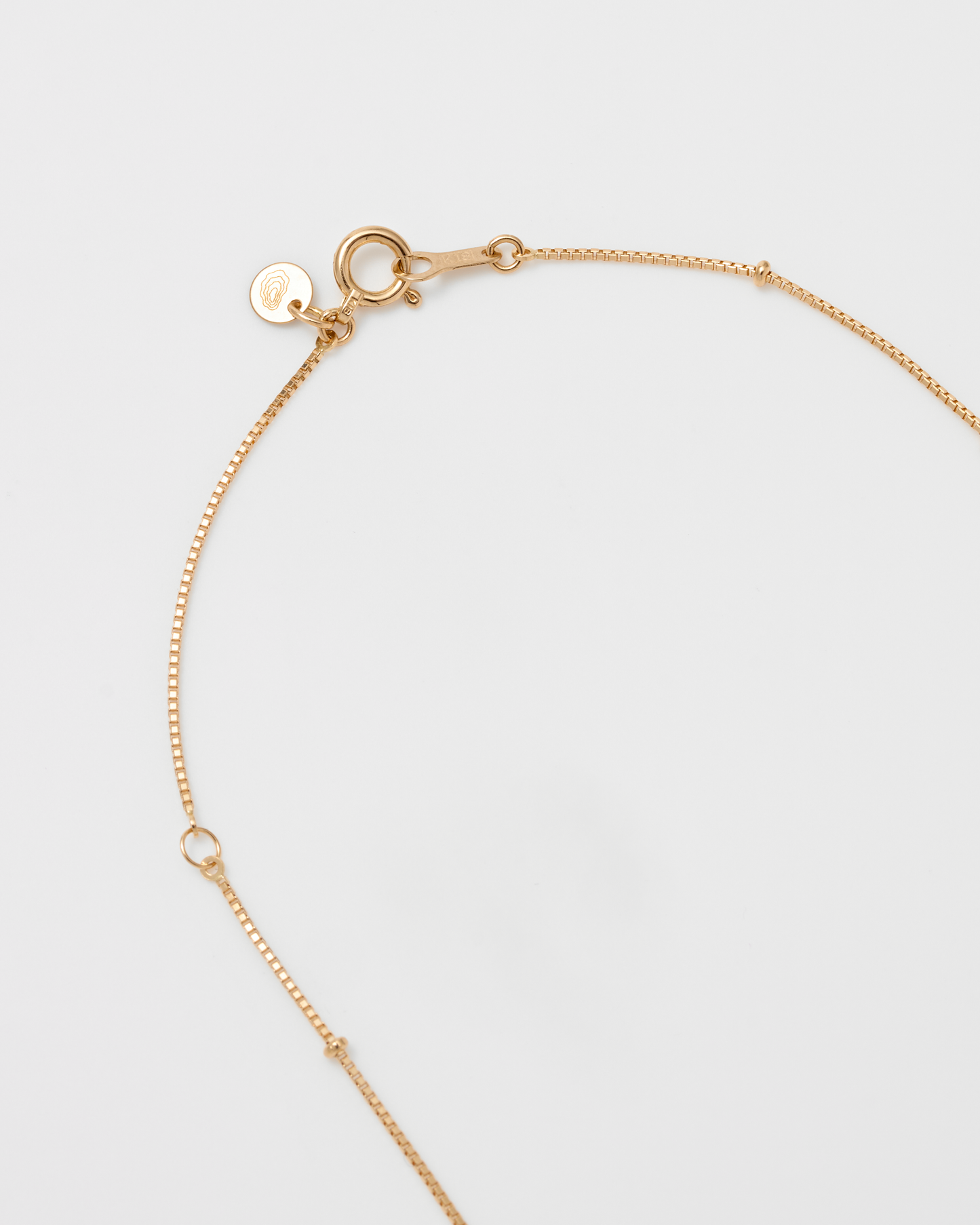 Fine Skip Chain Necklace / 18K