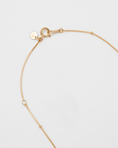 Fine Skip Chain Necklace / 18K