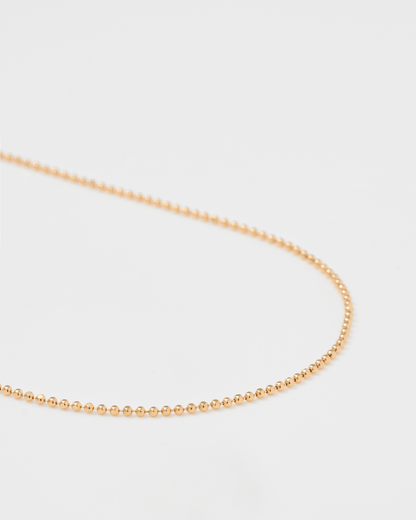 Fine Ball Chain Necklace / 18K