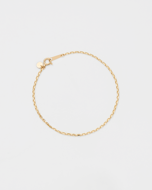 Square Chain DC Bracelet / 18K