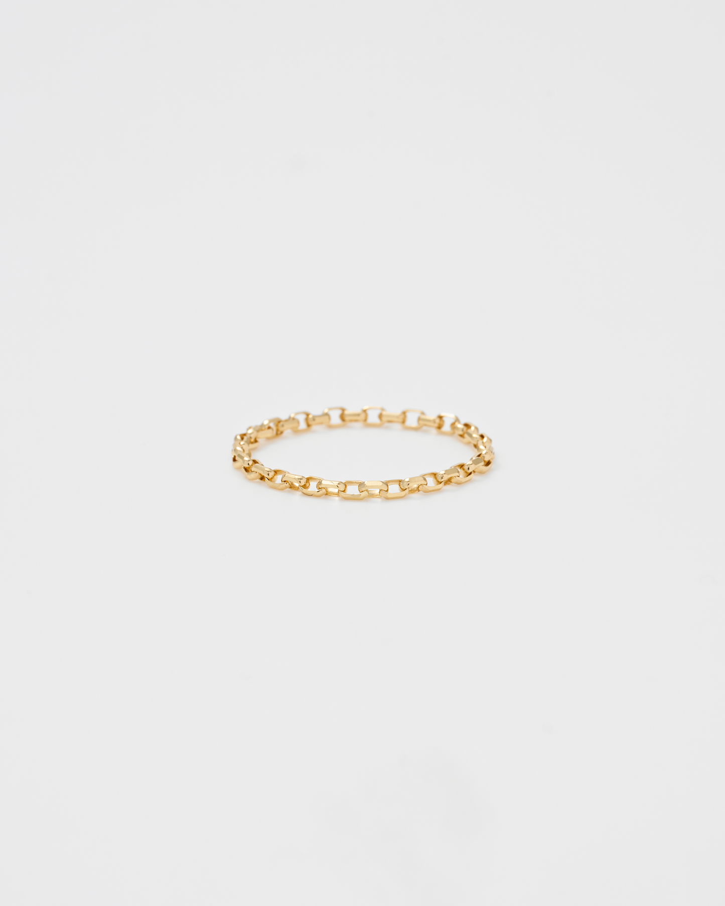 Square Chain DC Ring / 18K