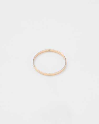 Flat Thick Ring 10K / Glossy