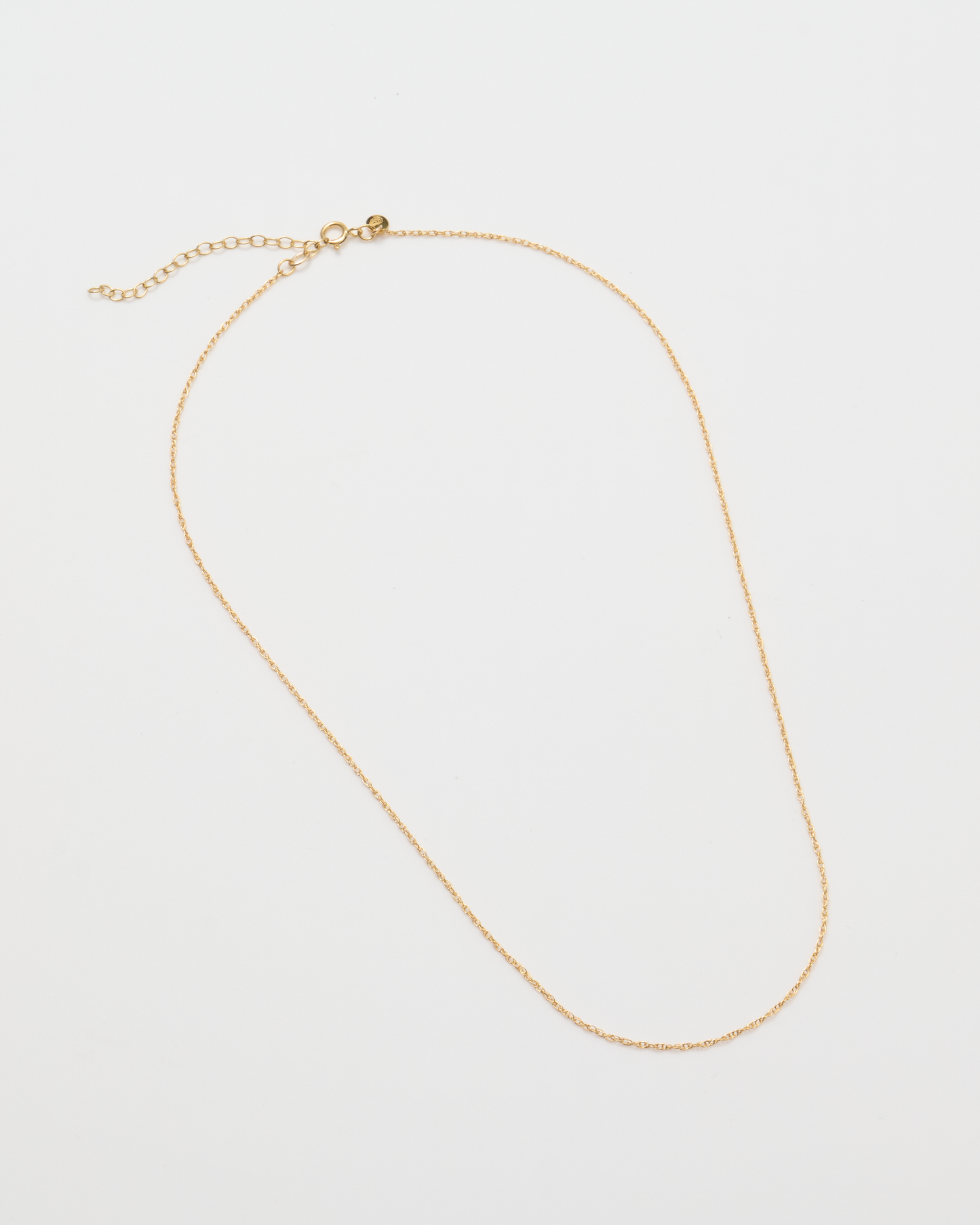 Thin Rope Chain Necklace / Gold
