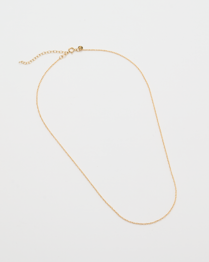 Thin Rope Chain Necklace / Gold