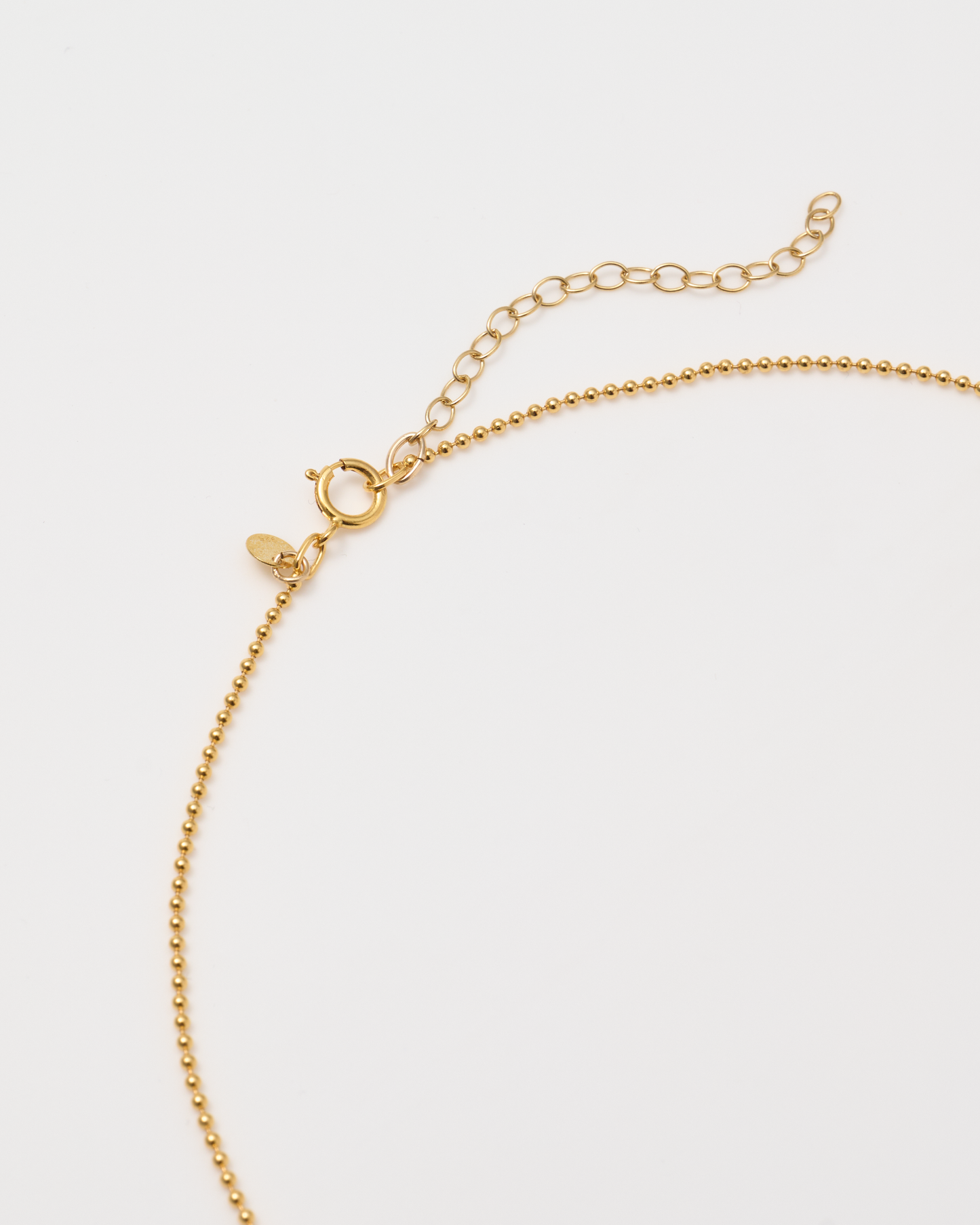 Thin Ball Chain Necklace / Gold