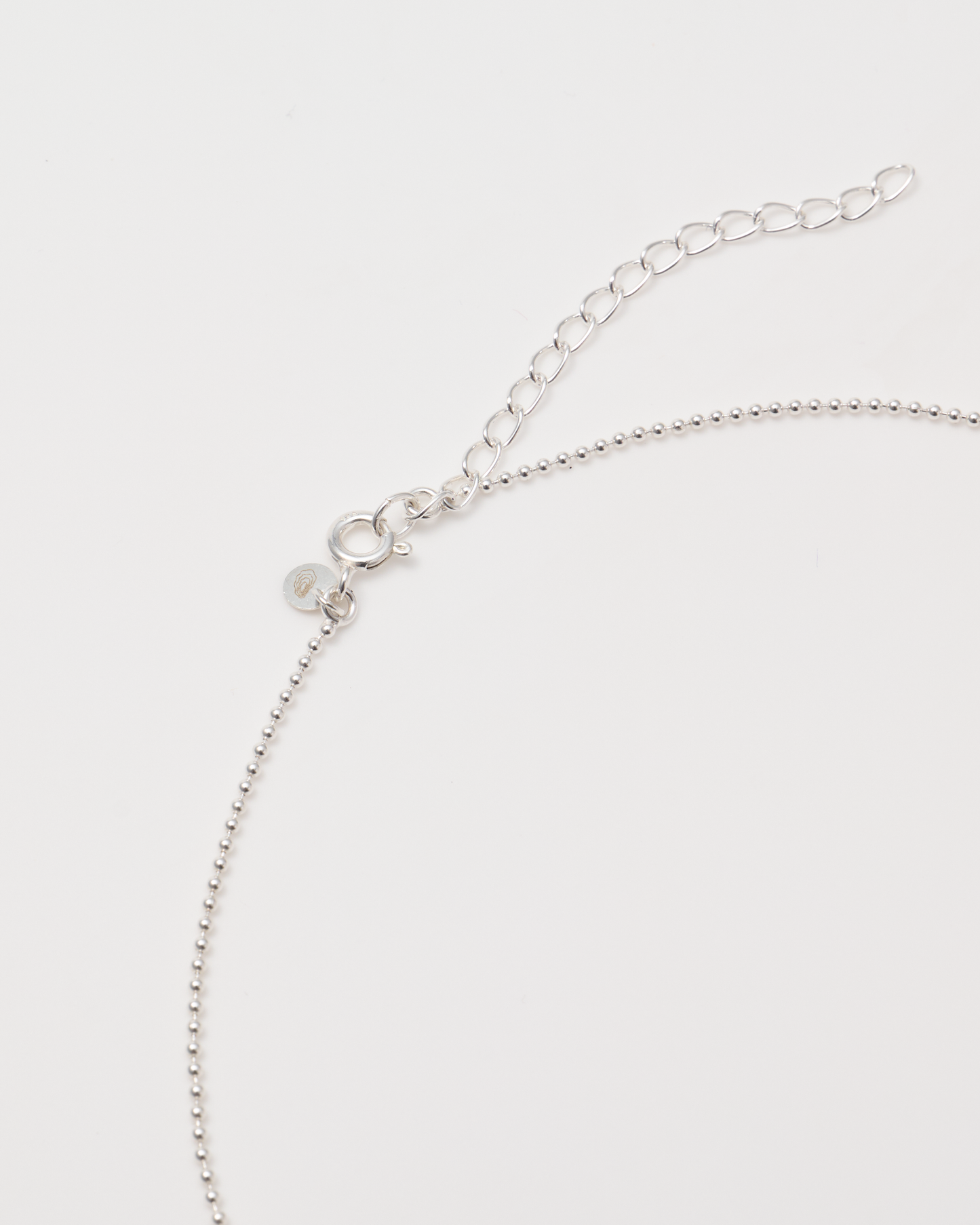 Thin Ball Chain Necklace / Silver