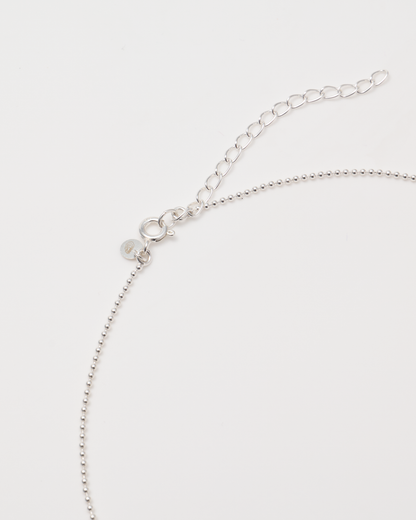 Thin Ball Chain Necklace / Silver