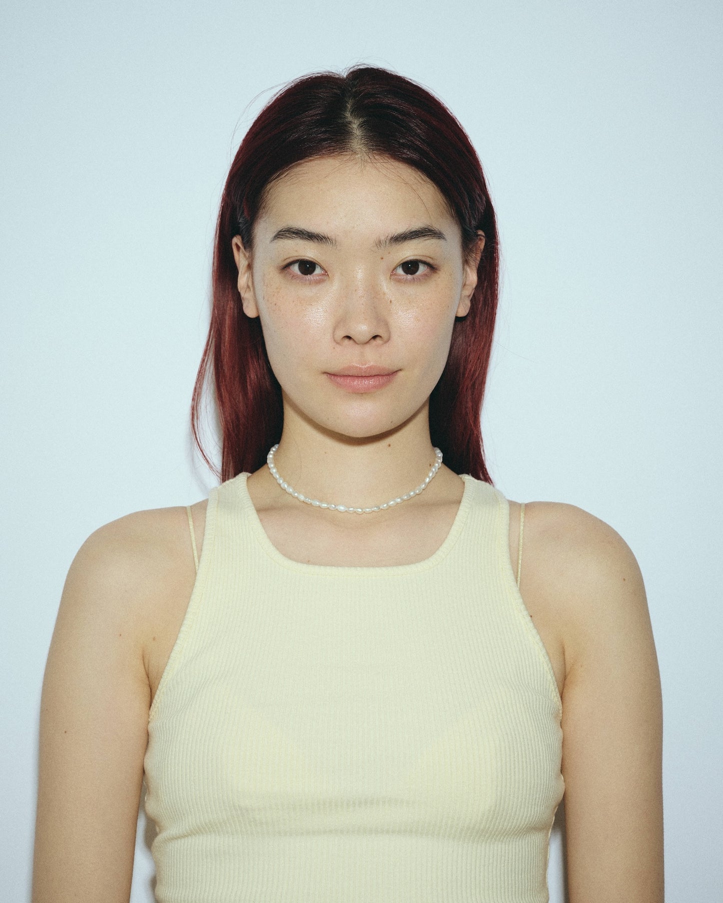 Rice Pearl Necklace / Mid（Gold / Silver）