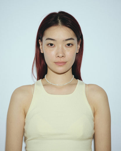 Rice Pearl Necklace / Mid（Gold / Silver）