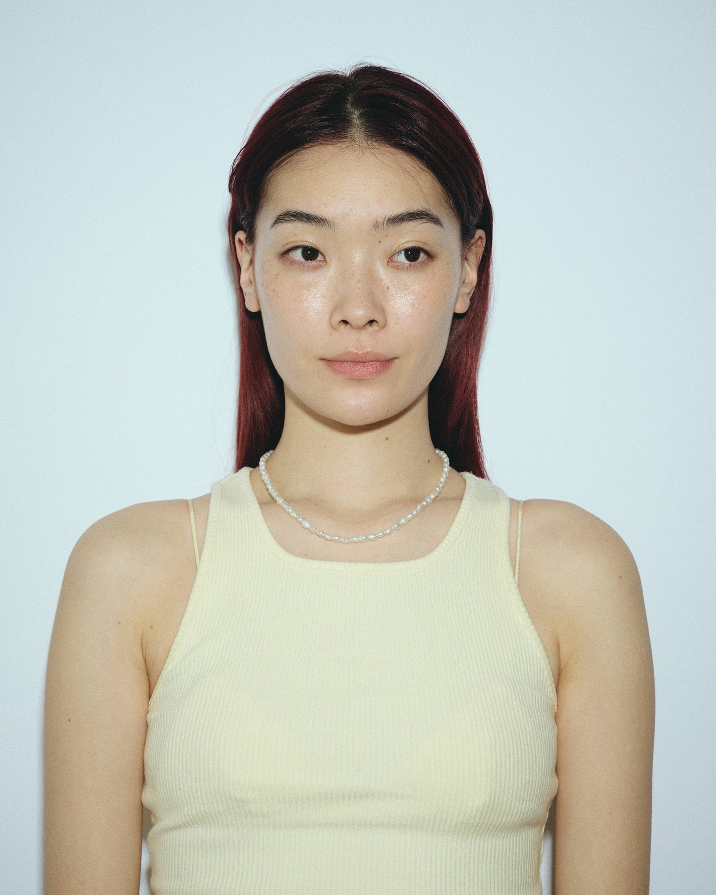 Rice Pearl Necklace / Mid（Gold / Silver）