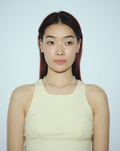 Rice Pearl Necklace / Mid（Gold / Silver）