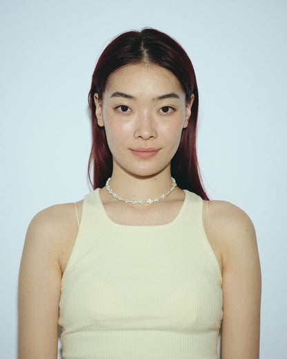 Cross Pearl Necklace（Gold / Silver）