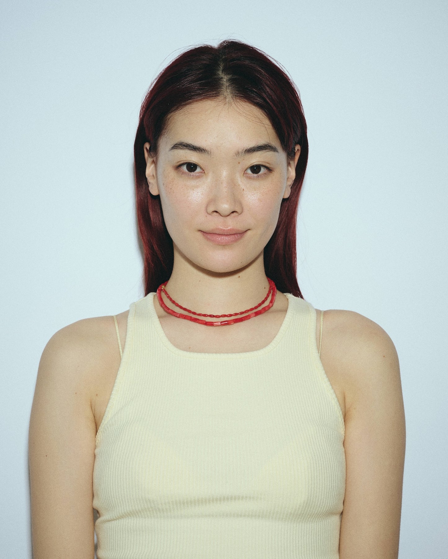 Many Way Coral Necklace (White / Pink / Red)　