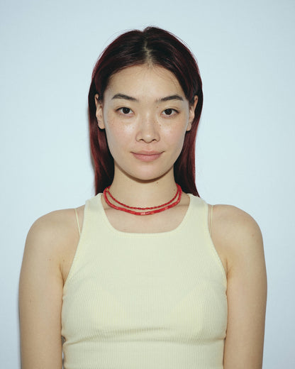 Many Way Coral Necklace (White / Pink / Red)　