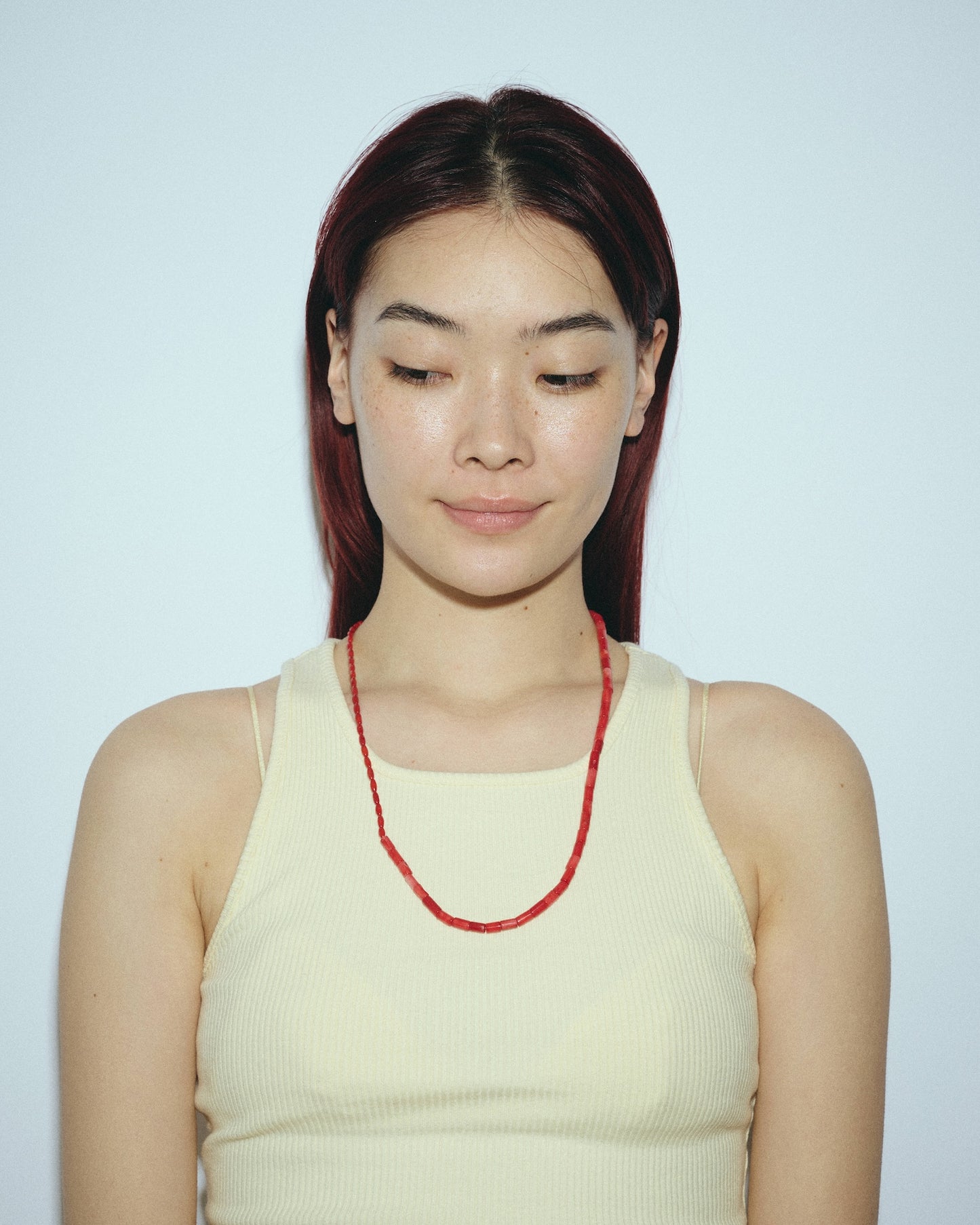 Many Way Coral Necklace (White / Pink / Red)　