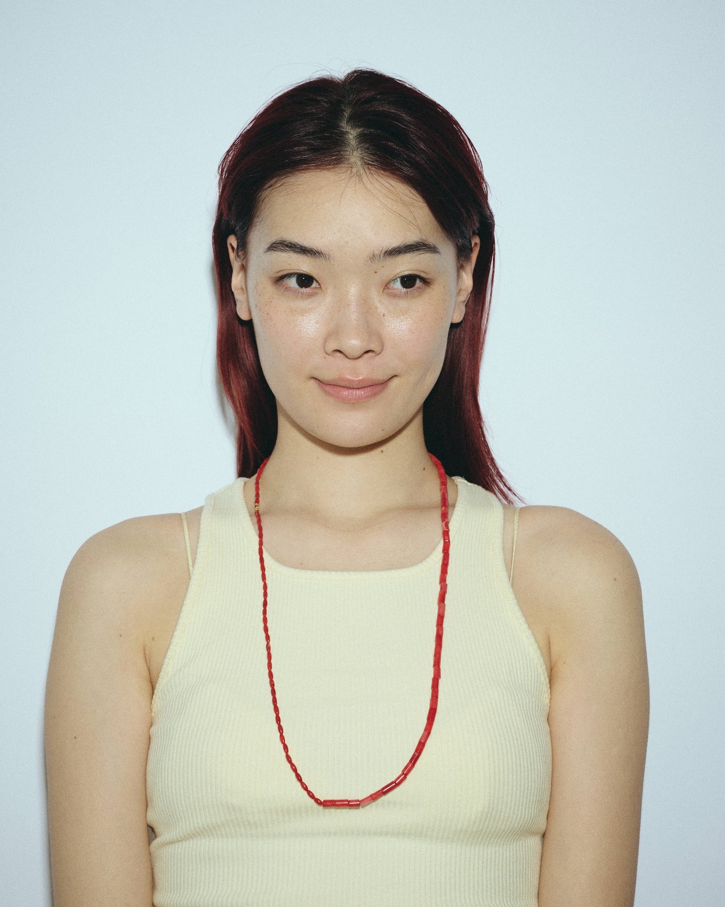 Many Way Coral Necklace (White / Pink / Red)　