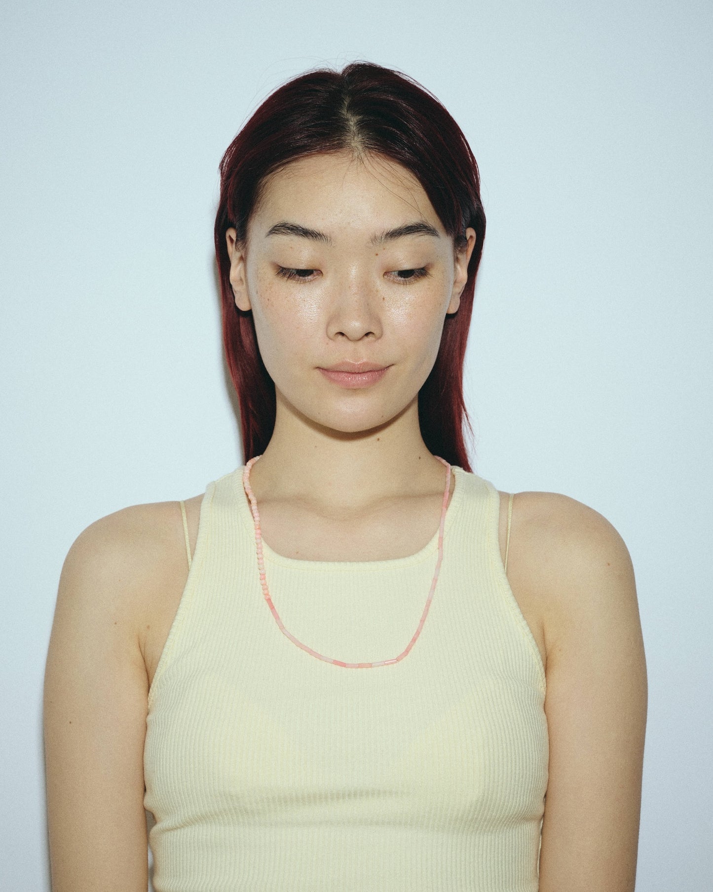 Many Way Coral Necklace (White / Pink / Red)　