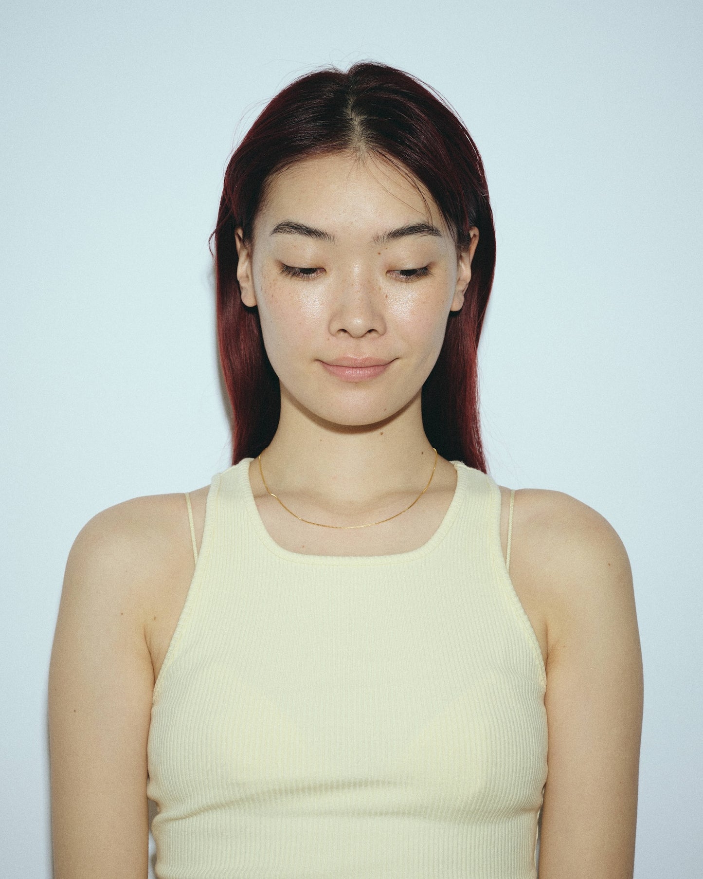 Thin Box Chain Necklace（gold / silver）